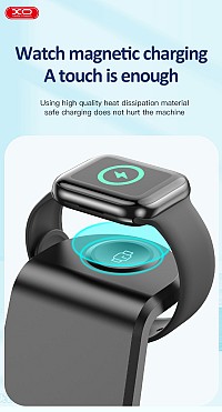 WX035 3-in-1 Multi-function Wireless Charging Black