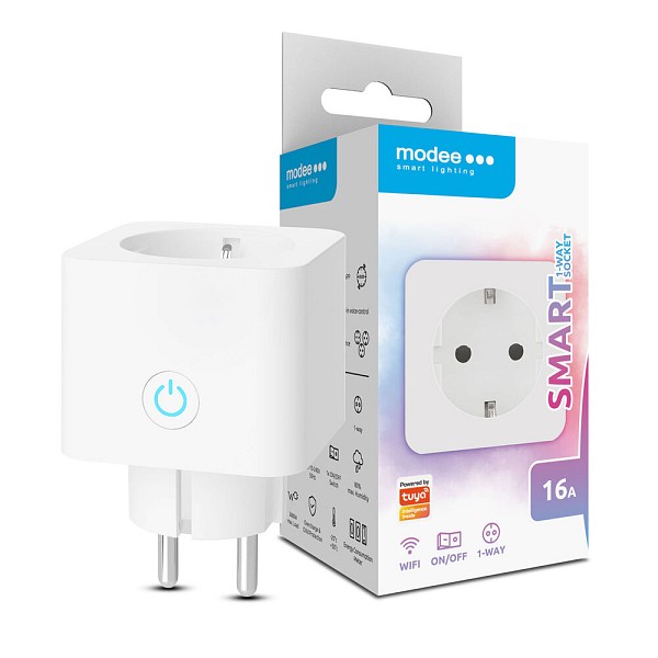 Modee Smart Πρίζα SPC (Tuya Wi-Fi) 16A με Μετρητή Κατανάλωσης