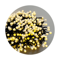 Modee Χριστουγεννιάτικα Φωτάκια LED Τύπου Berry με Αντάπτορα (576LED/6m) Θερμό Λευκό