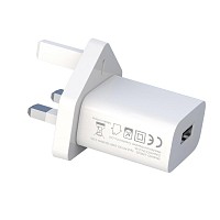 XO L99 Φορτιστής UK με Καλώδιο Lightning  2.4A