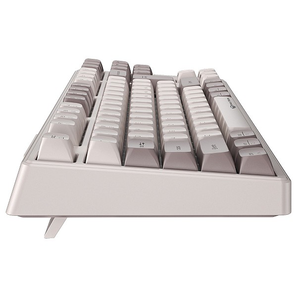 Meetion MT-MK14 Μηχανικό Πληκτρολόγιο Gaming Ενσύρματο & Ασύρματο με Bluetooth και 2.4G RGB Λευκό US