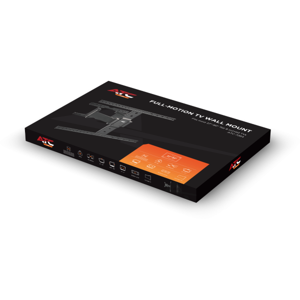 ATC-7264 Βάση Τηλεόρσασης Επιτοίχια Ultra Slim Αρθρωτή 37 - 90