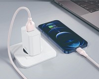 XO NB291 Καλώδιο Φόρτισης & Μεταφοράς Δεδομένων USB-A σε Lighting Πλεκτό 6A Ροζ 1m