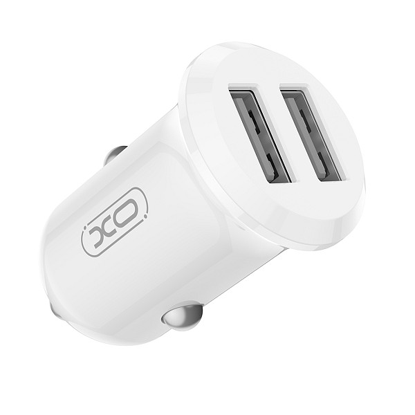 XO CC67 Mini Smart Φορτιστής Αυτοκινήτου με 2 Θύρες USB 2.4A και Καλώδιο Type-C (NB103)
