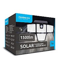 Modee Lighting Ηλιακός Προβολέας LED WS141 Αυτόματος με Αισθητήρα 1500lm