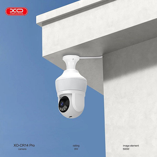 XO CR14 Pro Κάμερα Παρακολούθησης με Wifi Φωτισμό LED & Περιστροφή 355° Premium Edition 500W