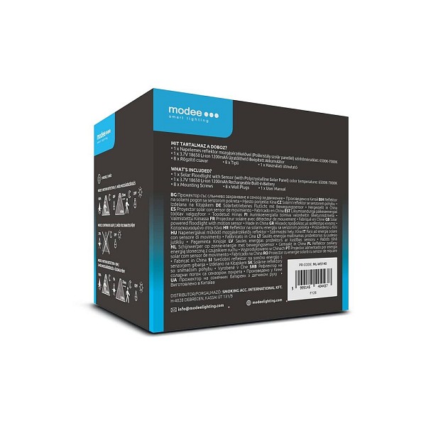 Modee Lighting Ηλιακός Προβολέας LED WS140 με Αισθητήρα 700lm