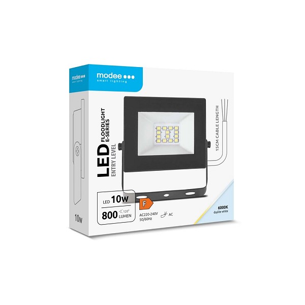 Modee Lighting Προβολέας LED E-series Slim 10W 120° 6000K 800lm ERP