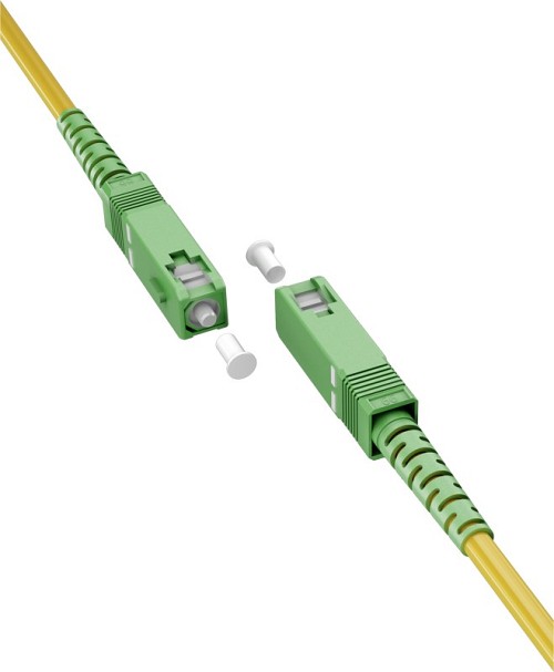 Goobay Καλώδιο Οπτικής FTTH Ίνας Μονής Λειτουργίας OS2 Κίτρινο 2μ