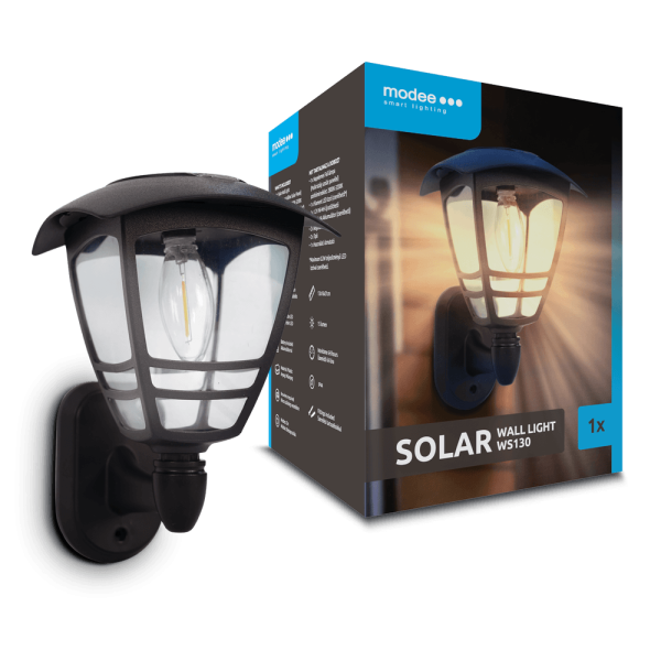 Modee Lighting LED Ηλιακό Φωτιστικό Τοίχου WS130