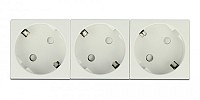 DELOCK τριπλό module πρίζας ρεύματος Easy 45 81323, 45°, 45x45mm, 5τμχ 81323