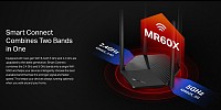 MERCUSYS router MR60X, Wi-Fi 6, 1500Mbps AX1500, Dual Band, Ver. 2.0 MR60X
