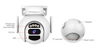 VSTARCAM smart ηλιακή κάμερα CB65, 3MP, WiFi, SD, PTZ, 6000mAh, IP66 CB65