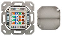 GOOBAY επιτοίχια πρίζα CAT 6a 68572, 2x RJ45, 80x80mm, λευκή 68572