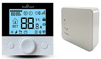 POWERTECH ψηφιακός θερμοστάτης χώρου PT-1048, αερίου, RF, Wi-Fi, μαύρος PT-1048
