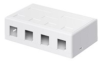 GOOBAY Keystone κυτίο 79376 για 4x θύρες δικτύου, λευκό 79376