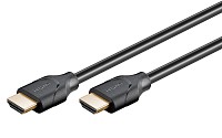 GOOBAY καλώδιο HDMI 2.1 61638, Ethernet, ARC, 8K/60Hz 48 Gbps, 1m, μαύρο 61638