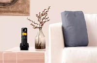 PHILIPS ασύρματο τηλέφωνο D2601B-34, με ελληνικό μενού, μαύρο D2601B-34