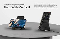 ULEFONE ασύρματος φορτιστής & βάση smartphone WCS01, 50W, μαύρος WCS01