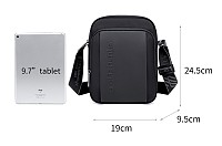 ARCTIC HUNTER τσάντα ώμου K00542, με θήκη tablet 9.7, 4L, γκρι K00542-GY