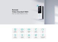 BOTSLAB smart κουδούνι με κάμερα R801, 3MP/2K, WiFi, 5000mAh R801