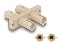 DELOCK σύνδεσμος οπτικής ίνας ST Duplex 87935, μπεζ 87935
