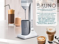 BRUNO Φραπεδιέρα επιτραπέζια BRN-0182 100W με δοχείο 450ml, λευκή-γκρι BRN-0182