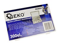 GEKO σετ αλουμινένιες ροδέλες G02824, διάφορα μεγέθη, 300τμχ G02824
