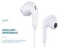 YISON earphones με μικρόφωνο X8, USB-C σύνδεση, Φ13mm, 1.2m, λευκά X8-CWH