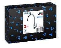 BRUNO μπαταρία πάγκου κουζίνας M54823-317C, αναμεικτική, ασημί M54823-317C