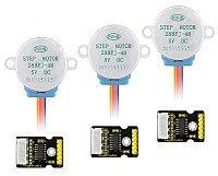 KEYESTUDIO stepper motor drive board και stepper motor KS0327, 5V, 3τμχ KS0327