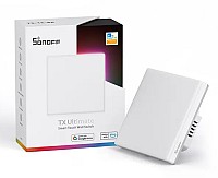 SONOFF smart διακόπτης T5-1C-86 με LED φωτισμό, μονός, Wi-Fi, λευκός T5-1C-86