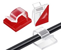 Οργανωτής καλωδίων TOOL-0090, 5x8mm, διαφανές, 50τμχ TOOL-0090