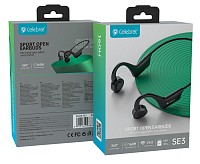 CELEBRAT open earphones SE3, Bluetooth 5.0, 180mAh, Φ16mm, μαύρα SE3-BK