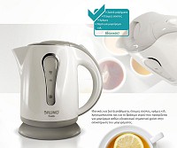 BRUNO βραστήρας νερού BRN-0141, 1L, 1100W, λευκό-γκρι BRN-0141
