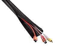 POWERTECH Δεματικό Καλωδίων τύπου Flex Wrap, 1.8m, Black TIES-001