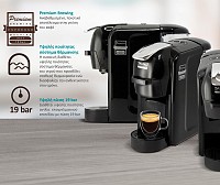BRUNO καφετιέρα espresso 3 σε 1 BRN-0124, 1450W, 19 bar, μαύρη BRN-0124