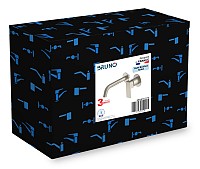 BRUNO μπαταρία νιπτήρα M61615-273, εντοιχισμού, αναμεικτική, ασημί M61615-273