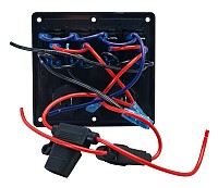 POWERTECH πάνελ σκαφών & οχημάτων PTL-017, πρίζα 12V/2x USB/4x διακόπτες PTL-017