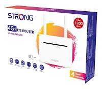STRONG router 4G+ROUTER1200, 4G LTE 300Mbps, WiFi 1200Mbps, LAN 1000Mbps 4G+ROUTER1200