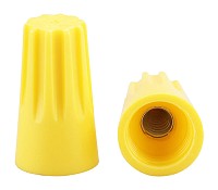 Σύνδεσμος καλωδίου twist-on P2 TOOL-0084, Φ9.9mmx17.7mm, κίτρινος, 25τμχ TOOL-0084