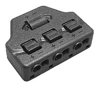 Splitter block TOOL-0096 για LED καλωδιοταινίες, 3-port, μαύρο TOOL-0096