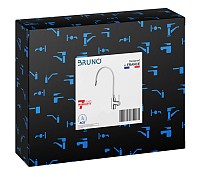 BRUNO μπαταρία πάγκου κουζίνας M54804-006C-S626, εύκαμπτη, αναμεικτική, λευκή M54804-006C-S626-WH