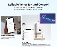 SONOFF smart διακόπτης ελέγχου θερμοκρασίας/υγρασίας THR320, Wi-Fi, 20A THR320