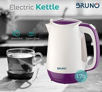 BRUNO Ηλεκτρικός βραστήρας BRN-0001, 2200w, 1.7lt, βάση 360°, LED BRN-0001