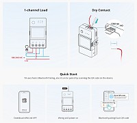 SONOFF smart διακόπτης ελέγχου θερμοκρασίας/υγρασίας THR320D, WiFi, 20A THR320D