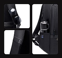 ARCTIC HUNTER τσάντα πλάτης B00490 με θήκη laptop 15.6, 27L, USB, μαύρη B00490-BK