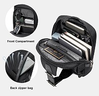 ARCTIC HUNTER τσάντα Crossbody XB00116 με θήκη για tablet, 7L, μαύρη XB00116-BK