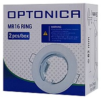 OPTONICA μεταλλικό πλαίσιο spot για MR16 5071, χωνευτό, 82x28mm, 2τμχ OPT-5071