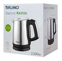 BRUNO Ηλεκτρικός βραστήρας BRN-0030, 2200W, 1.7lt, βάση 360° BRN-0030